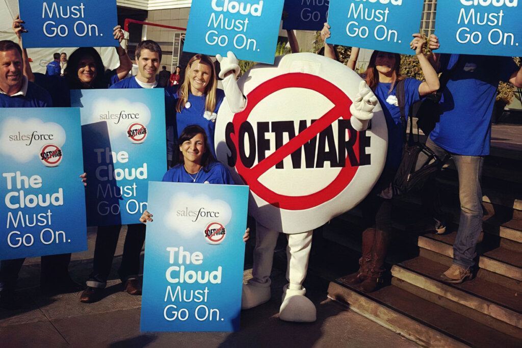 Salesforce's End of Software Campaign